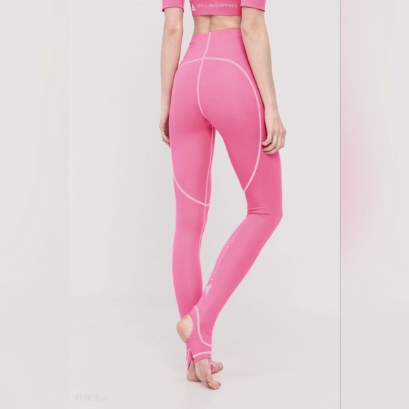 Adidas by Stella McCartney full leg stirrup leggings in baby pink